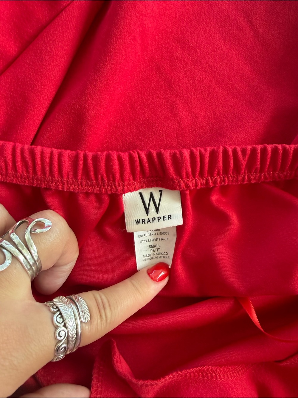 Wrapper Red Halter Ruffle Camisole - Picture 5 of 5